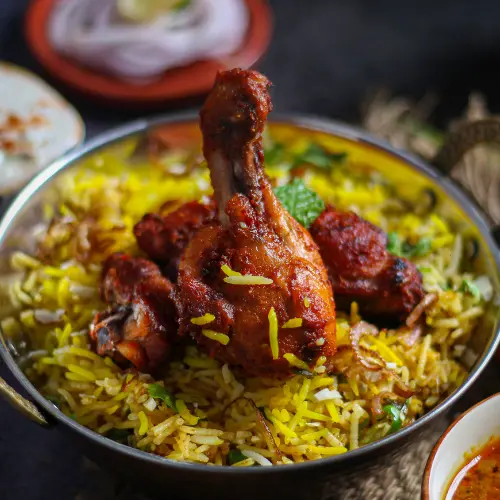 Chicken Biryani at New Indian Sweets & Restaurant